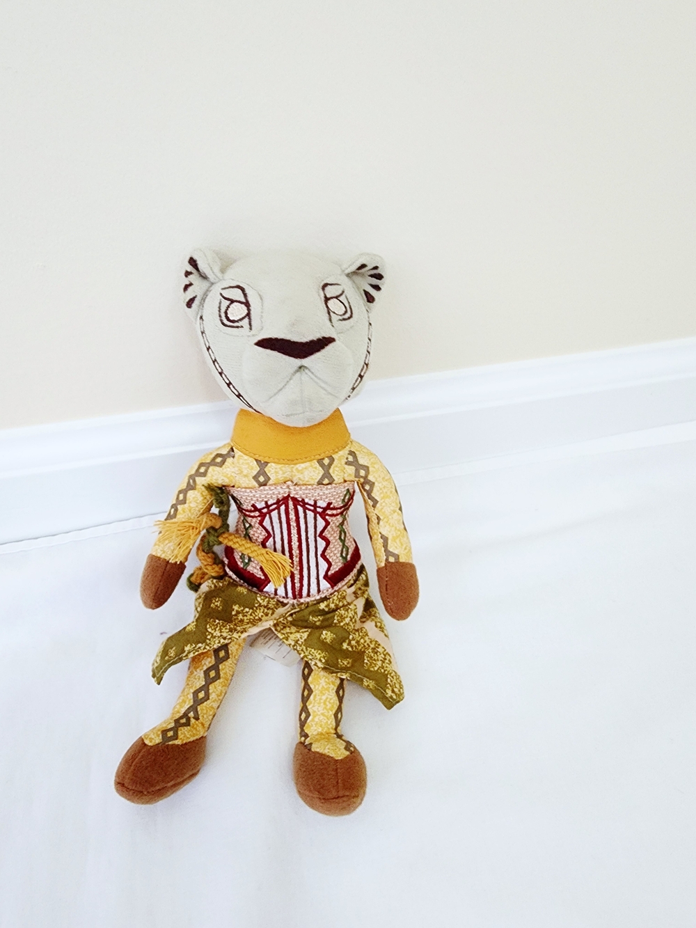 Disney Lion King Broadway Nala Plush Lion Doll in Yellow Brown Africa Stuffy